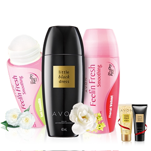 Avon/雅芳小黑裙走珠香体露3支装