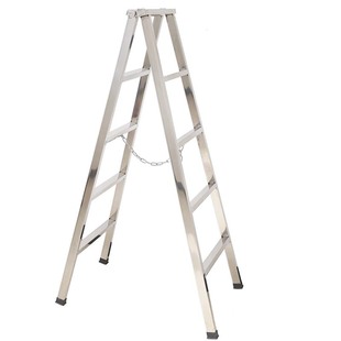 家用人字梯不锈钢加厚四步五步折叠梯非铝合金装修便携工程梯子