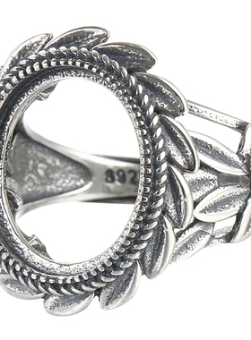 diy配饰蜜蜡琥珀翡翠戒指空托