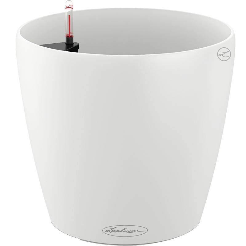 Lechuza德国进口树脂家用花盆桌面欧式自动上水创意圆classic 21