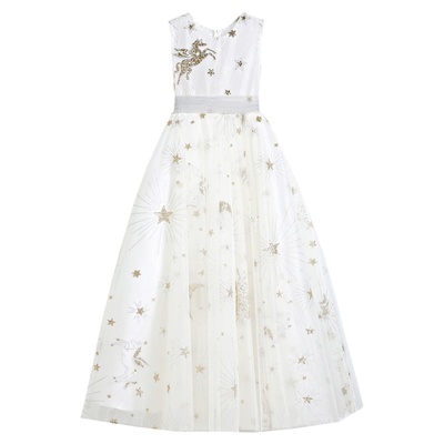 白色生日宴会风女孩儿童礼服