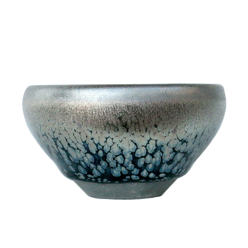 手工建阳建盏个性茶杯铁盏门