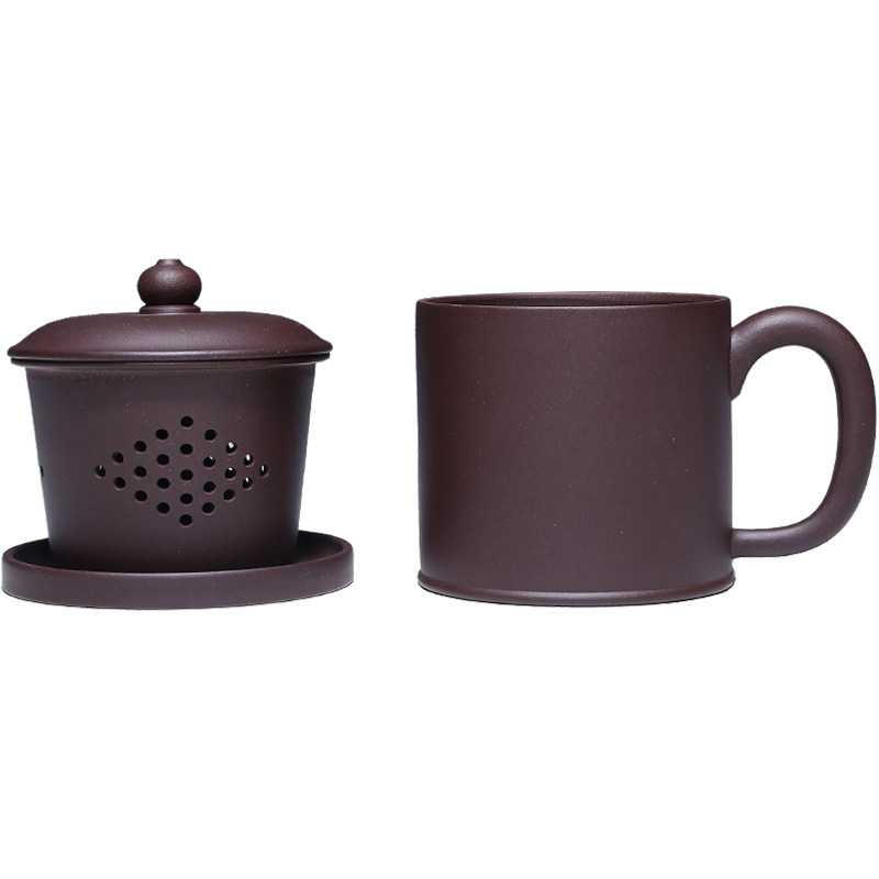 原矿紫砂全手工过滤内胆泡茶杯