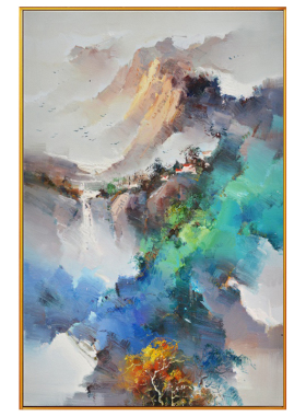 沙发背景墙大气风门厅软装挂画