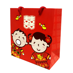 港版中式大口仔喜糖袋 婚庆用品 结婚用品 礼品盒喜糖盒纸袋