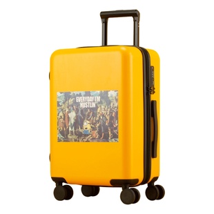 猫头鹰行李箱女20寸小型旅行箱学生静音黄人男女万向轮登机拉杆箱