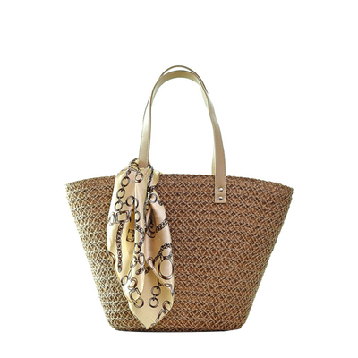 ins草编包女夏天泰国藤编丝巾