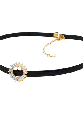 choker项圈短款黑色性感锁骨链