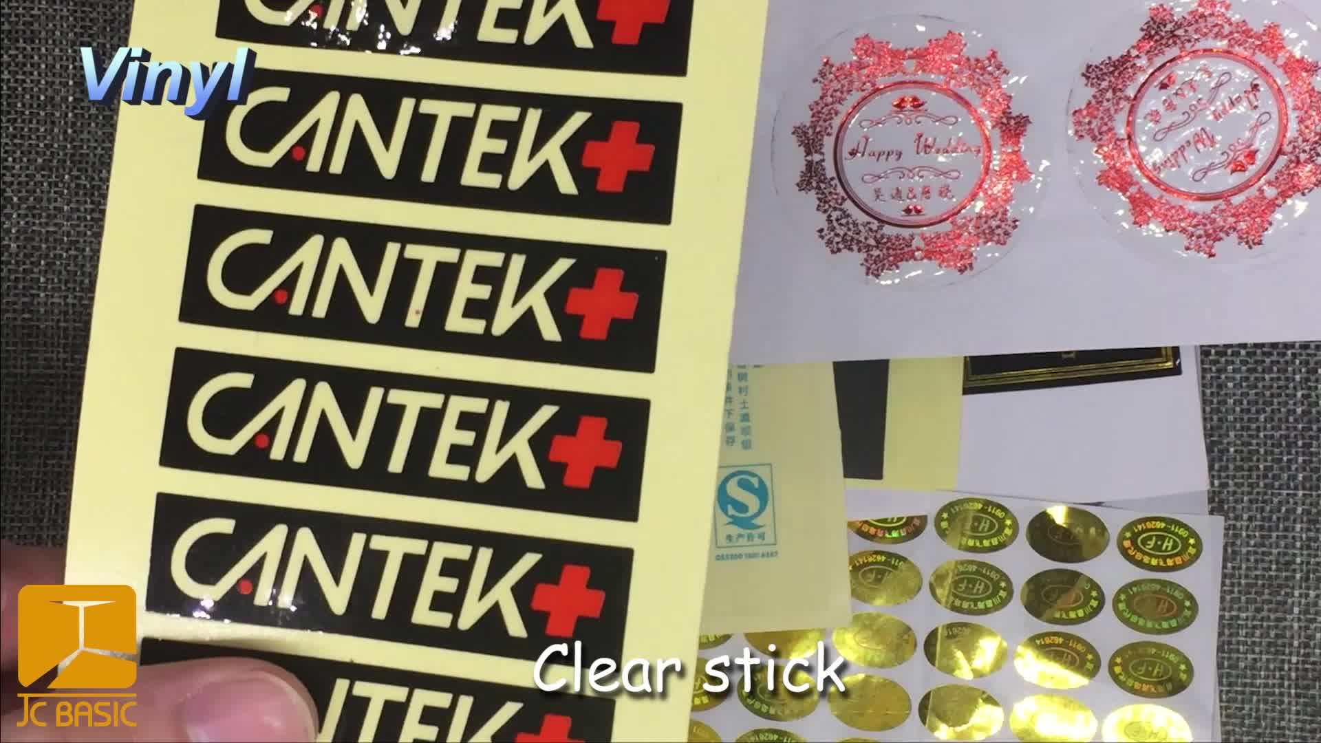 Custom Printed Pvc Round Diecut Vinyl Sticker/ Adhesive Car Window