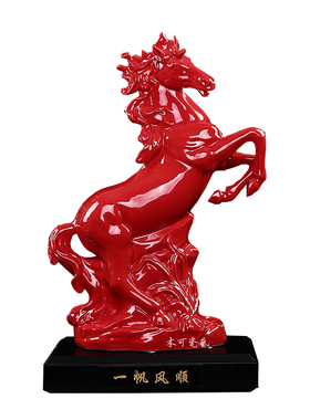工艺红色12生肖招财风水家居摆设