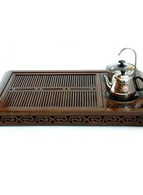 金灶v312a鸡翅木雕刻冰裂纹茶具