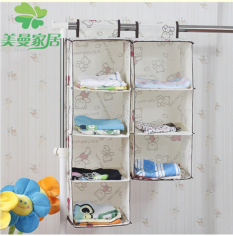 美曼2个包邮！收纳挂袋 衣柜衣厨多层悬挂式储物袋大四层五层三层