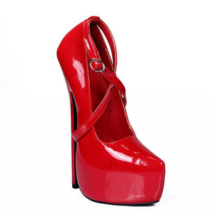 另类23cm超高跟鞋细跟防水台情趣伪娘床上恨天高女鞋大码22单鞋