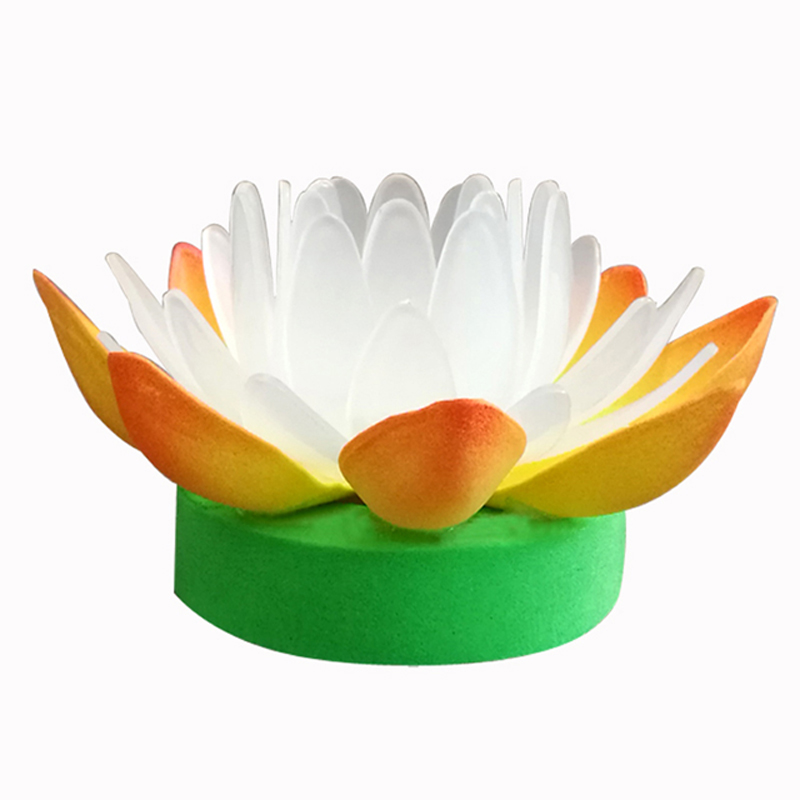 led佛供灯七彩莲花灯 佛堂许愿灯 手捧灯 寺庙法会电子荷花灯