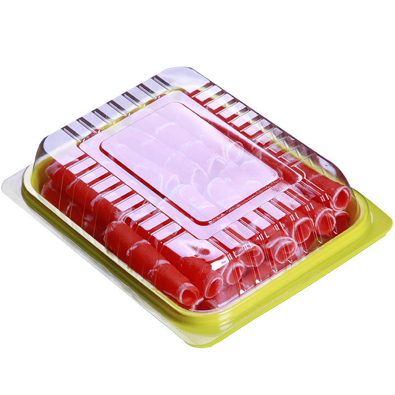 羊肉片透明塑料肥牛卷保鲜盒
