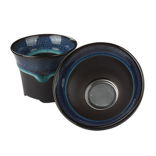 亏本卖高温陶瓷兔毫建盏窑变茶漏茶过滤器复古功夫茶家用创意中式