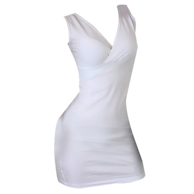 盈可人大码新款低胸背心裙一步裙