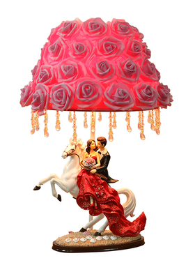 结婚礼物人物浪漫台灯发光欧式