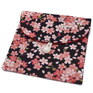 包邮布艺日系仙女复古卫生巾收纳包大容量月事包姨妈巾收纳袋