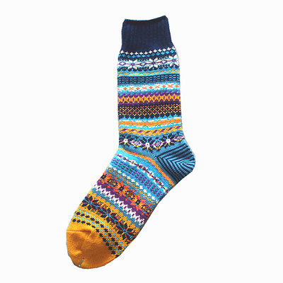 潮袜咔叽工装高筒粗线图腾长袜子