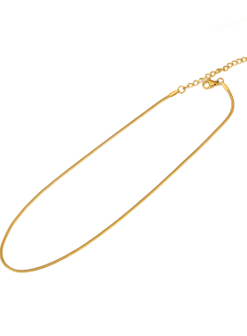 钛钢电镀18k金欧美ins极细项链