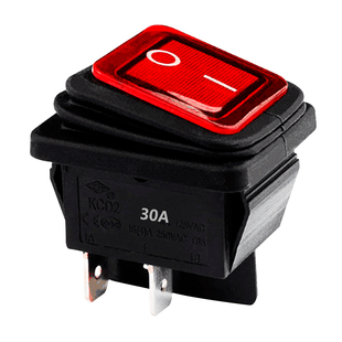 船型开关 电源开关 双刀单掷 防水防尘 30A大功率开关CQC CE认证