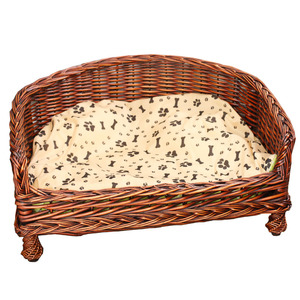 藤编宠物窝柳编狗窝冬季床可拆洗猫窝泰迪金毛贵宾大型犬帐篷包邮