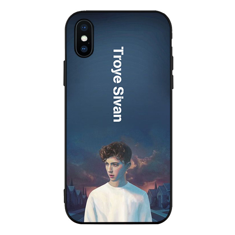 Troye Sivan戳爷6s适用xsmax手机壳8plus磨砂iphone5s软壳7p挂绳6