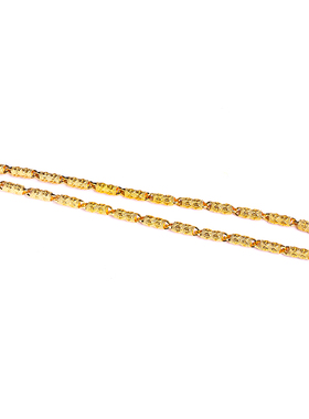 越南沙金项链圆柱久不掉色首饰品