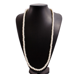 新款大珍珠项链颈链中长款配旗袍饰品女项圈秋冬季百搭毛衣链023