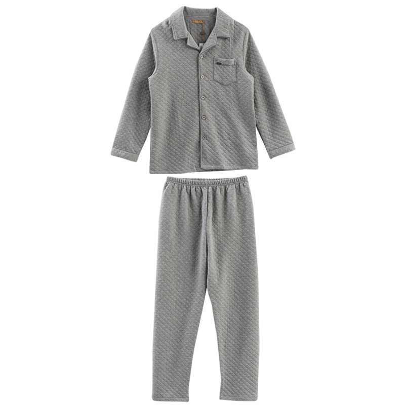 绮瑞秋冬季翻领加大码三层家居服
