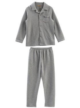 绮瑞秋冬季翻领加大码三层家居服