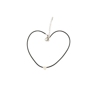 菡的特制 锁骨链小爱心项链长条项圈穿搭饰品配件简约风清新 防锈