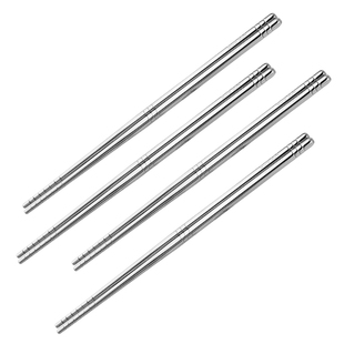 304不锈钢韩式筷子 防滑中空隔热商用筷子不生锈发霉家用高档筷子