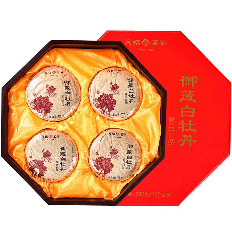 天福茗茶御藏白牡丹茶叶陈香果香