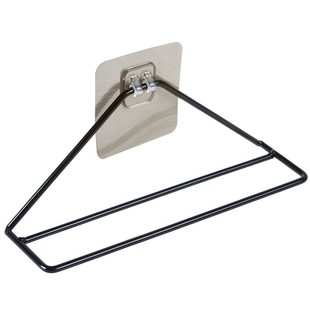 浴室拖鞋架子家用客厅鞋托铁艺鞋子收纳架无痕粘贴式壁简约挂鞋架