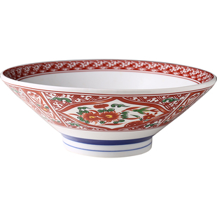 日式拉面碗斗笠碗大号一人食日本和风陶瓷餐具套装创意家用配勺子