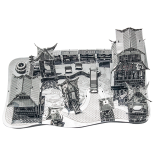 3D立体金属拼图苏州园林手工建筑模型DIY拼装创意益智玩具礼物