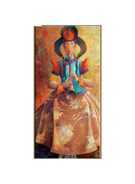 蒙古元素海报餐厅酒吧装饰画