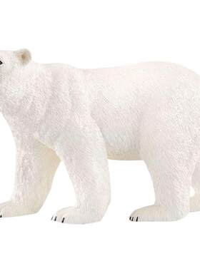 思乐仿真北极熊儿童摆件Schleich