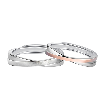 微汀原创相遇情侣对戒