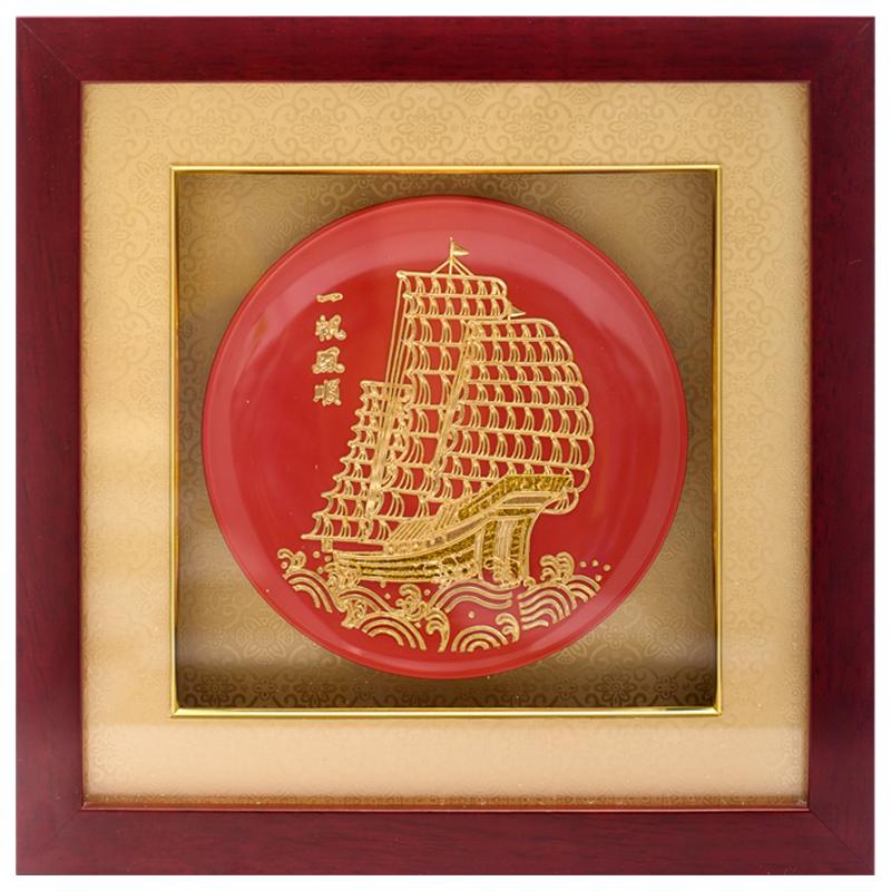 金箔一帆风顺乔迁礼物开业礼品