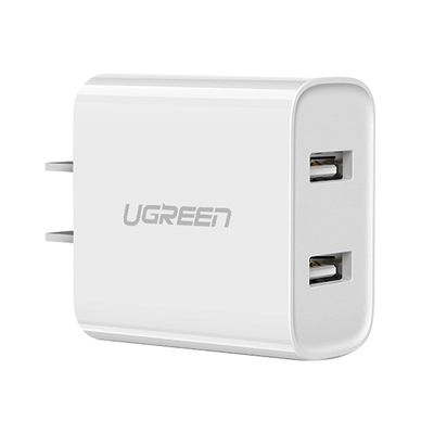 绿联快充双口usb充电器头