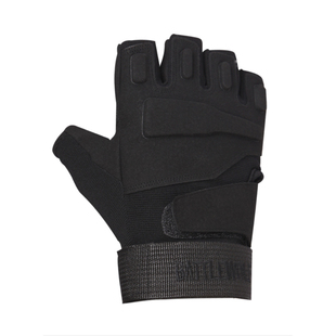 黑鹰半指战术手套男夏季户外防风运动健身特种兵骑行霹雳手套露指