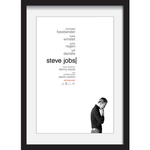 美国经典人物传记电影励志海报史蒂夫·乔布斯Steve Jobs装饰挂画
