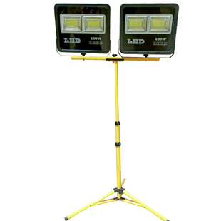 led投光灯射灯支架便携式工作灯户外照明伸缩灯架工地移动三脚架