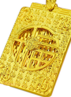 镀黄金吊坠情人节礼物生肖马