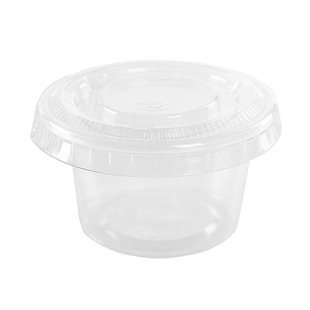 4安120ml一次性塑料小杯子布丁酸奶沙拉双皮奶杯果酱调料盒500套