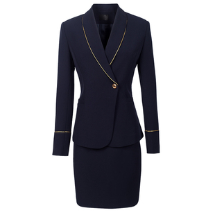 职业西装套装女春秋空姐制服工装套裙商务经理女士西服正装工作服