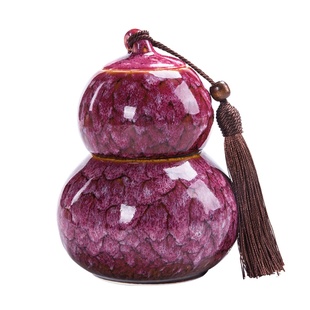 大号葫芦茶叶罐陶瓷存储密封罐醒茶罐通用散茶防潮茶缸茶罐包装盒